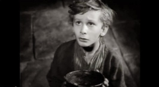 John Howard Davies as Oliver Twist in the 1948 flm by David Lean