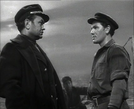John Garfield (R) in The Sea Wolf (1941)